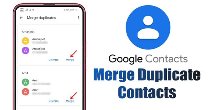 كيفية دمج جهات الاتصال المكررة على الاندرويد باستخدام جهات اتصال Google 2 كيفية دمج جهات الاتصال المكررة على الاندرويد باستخدام جهات اتصال Google 2