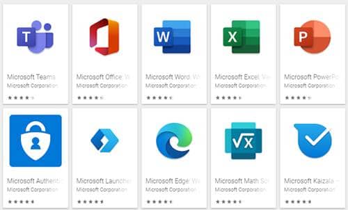 Microsoft apps