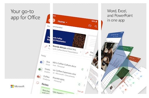 استخدم تطبيقات Microsoft Office Mobile