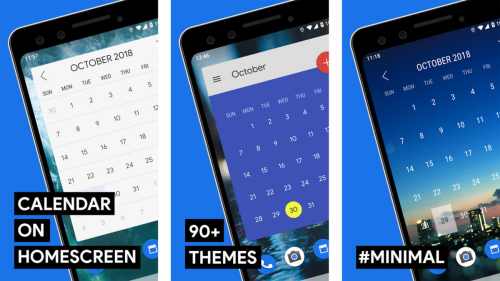 widget del calendario del mese