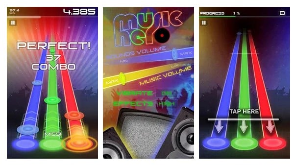 صورة من تطبيق Music Hero