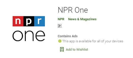 NPR one