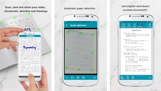 Notebloc PDF Scanner -sovellus - Skannaa, tallenna ja jaa