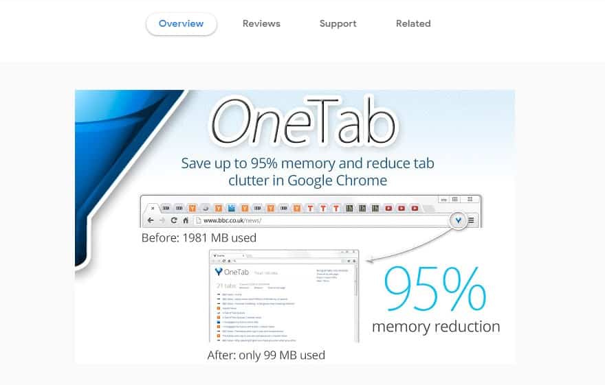 أفضل 10 ملحقات Chrome للإنتاجية - 2022 2023 3 OneTab