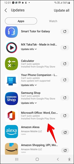متجر Play مقابل التحديث التلقائي لـ Galaxy Store