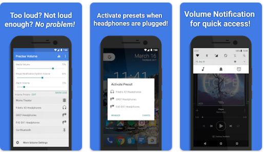 صورة من تطبيق Precise Volume