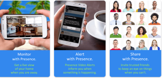 صورة توضح عن تطبيق Presence Video Security Camera