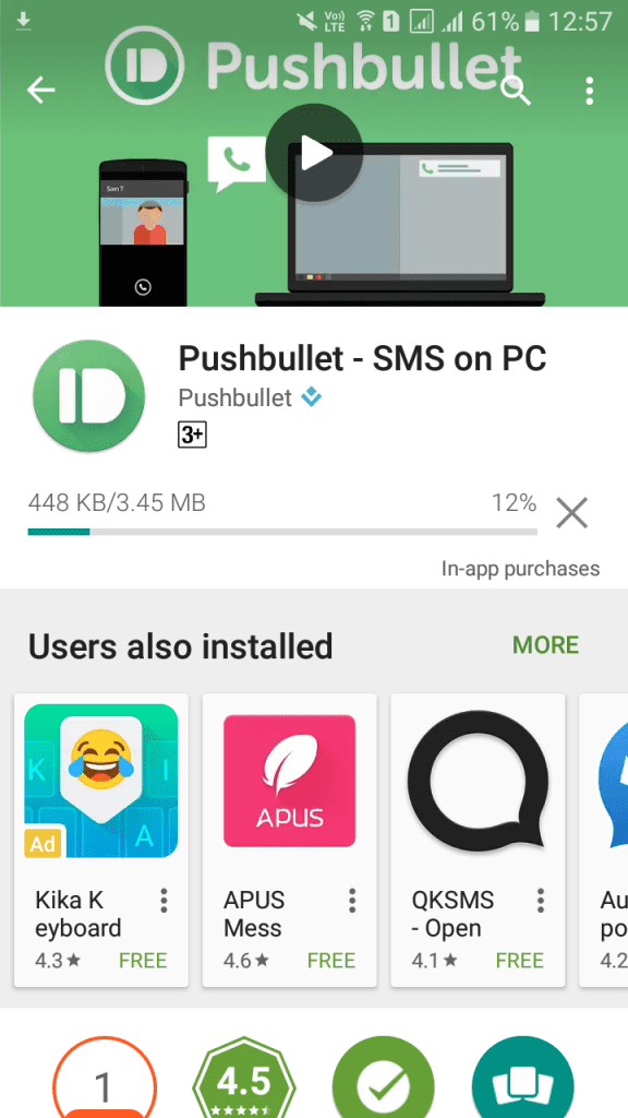 باستخدام Pushbullet