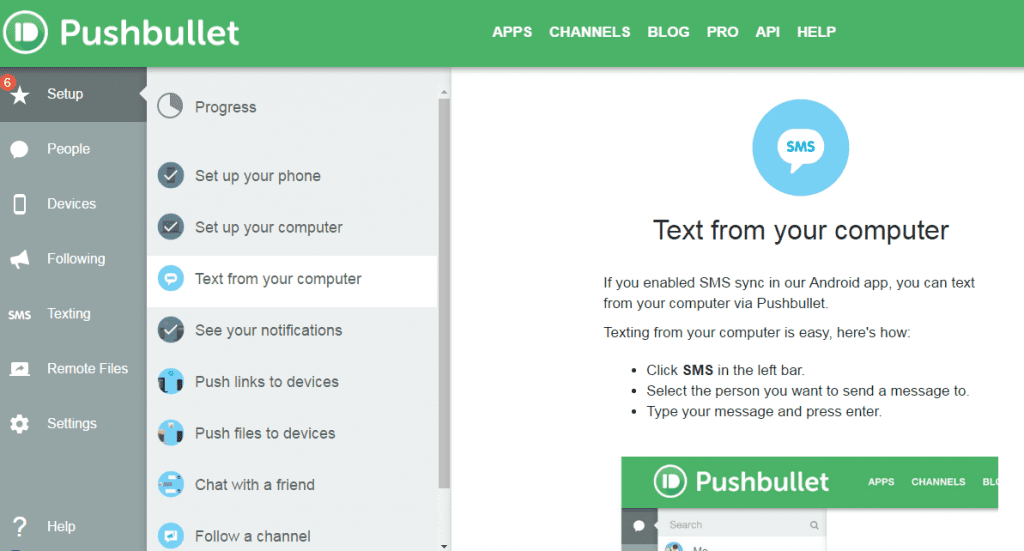 Ho sebelisa Pushbullet