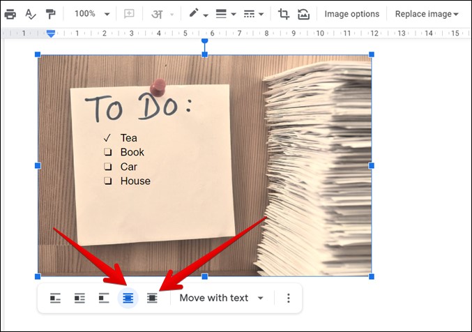 Google Docs Wrap Testua