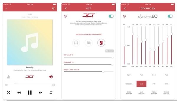 Radsone Hi-Res тоглуулагчийн дэлгэцийн агшин