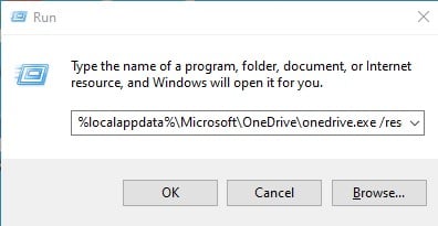 كيفية إعادة تعيين Microsoft OneDrive على ويندوز 10 4