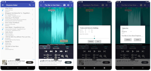 صورة من تطبيق Ringtone Maker
