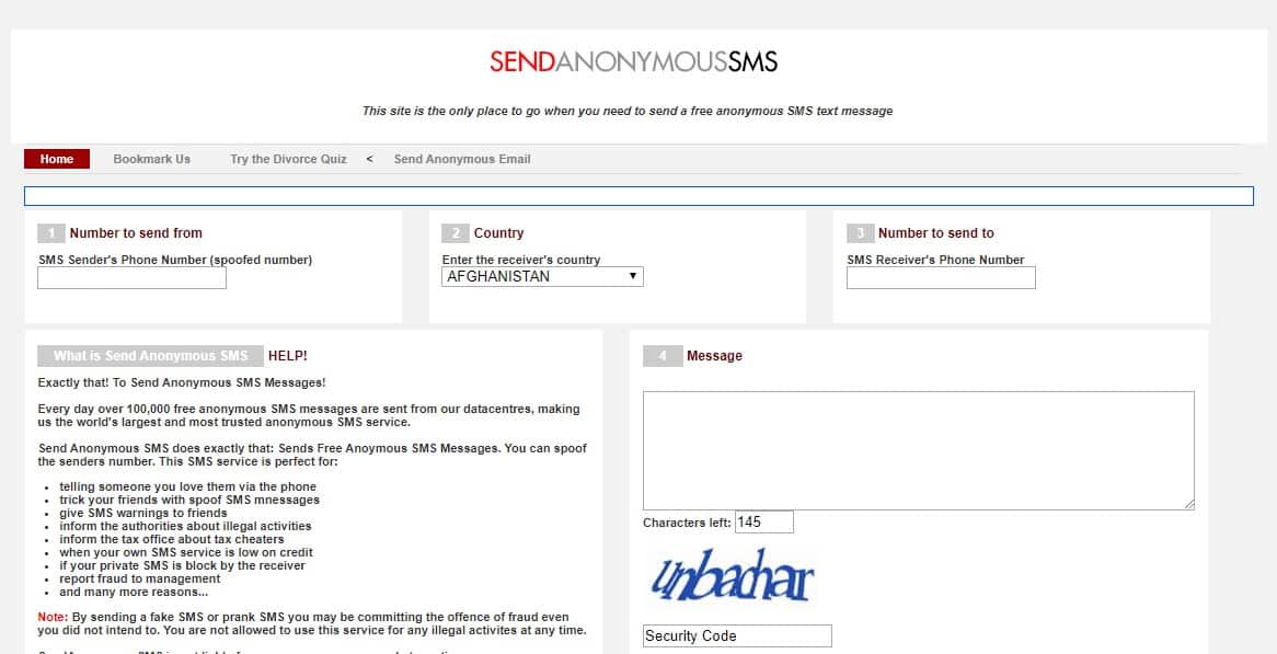 كيفية إرسال رسائل نصية مجهولة إلى أي رقم في عام 2022 2023 5 Sendanonymoussms