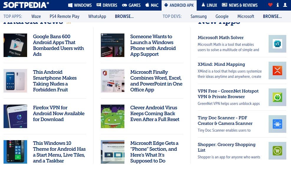 برامج لمنصات سطح المكتب مثل Windows و Linux و Mac سوفتبيديا