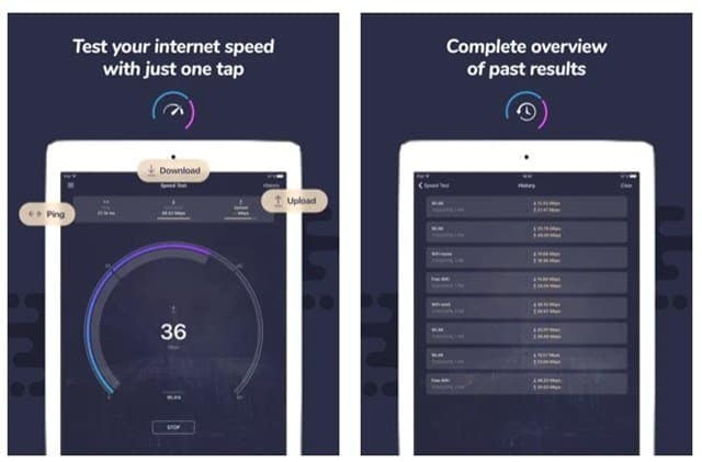 اختبار السرعة: فحص اتصال الشبكة