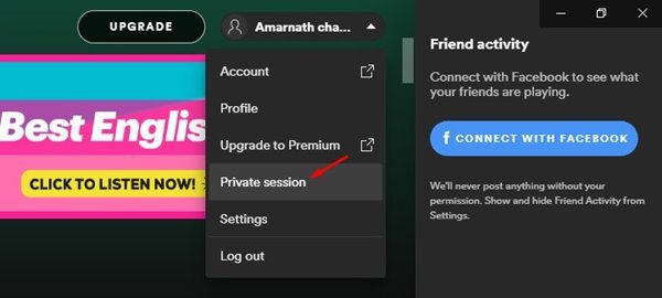 كيفية تمكين جلسة خاصة على Spotify 6