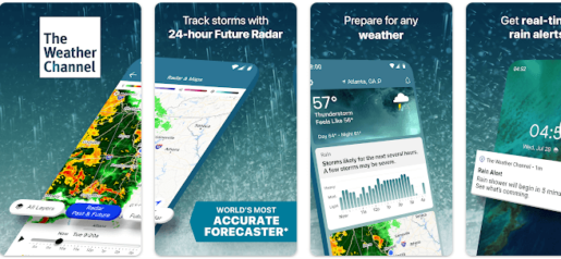 صورة من تطبيق The Weather Channel