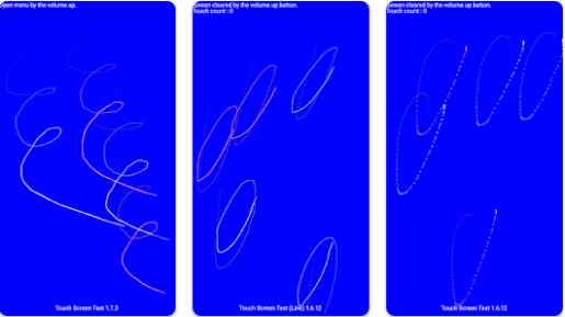 صورة من تطبيق Touch Screen Test