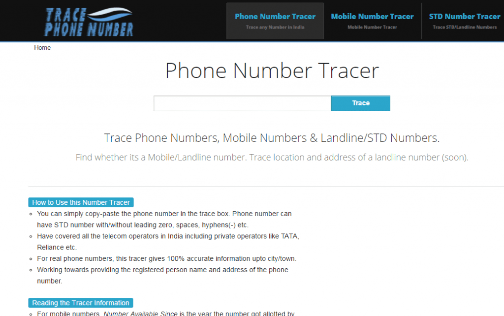 Telefoonnummer traceren