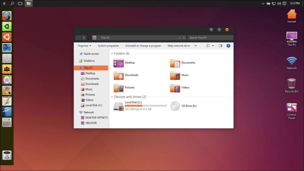 Xidhmada maqaarka ee Ubuntu