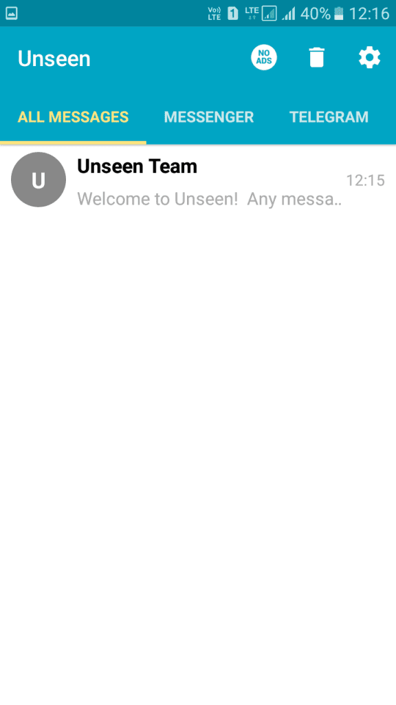 Usynlig på Android