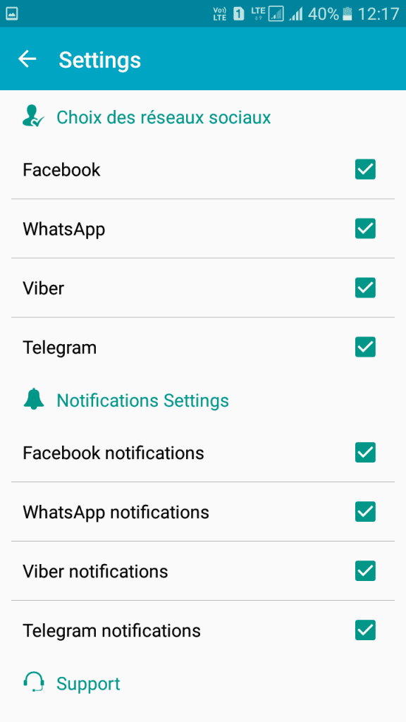 غير مرئي على Android