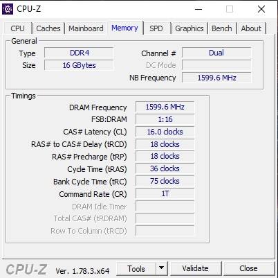 Informació de la memòria RAM