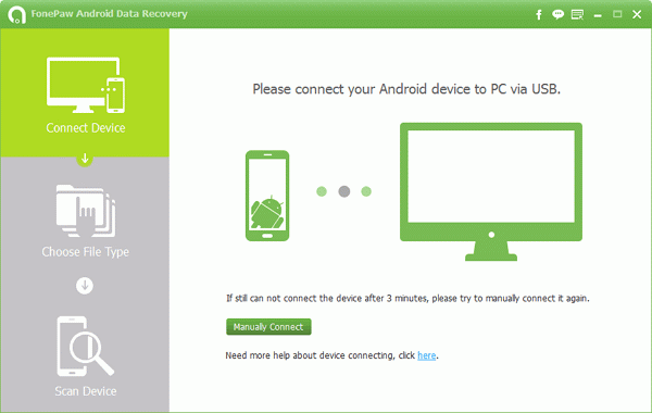 قم بتنزيل وتثبيت FonePaw Android Data Recovery