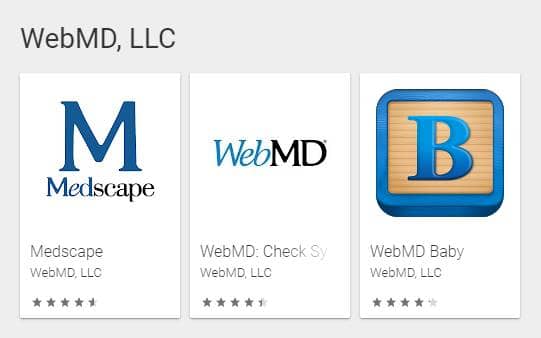 WebMD மருத்துவ பயன்பாடுகள்