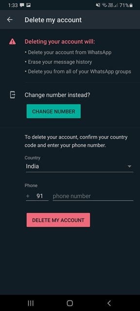 كيفية حذف حساب واتساب الخاص بك - Android و iOS 5