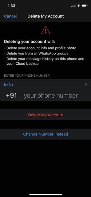 كيفية حذف حساب واتساب الخاص بك - Android و iOS 8