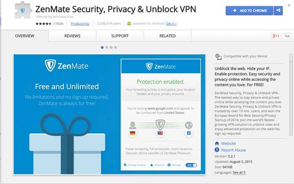 كيفية اخفاء عنوان IP تمامًا في ويندوز واندرويد وايفون 19 ZenMate