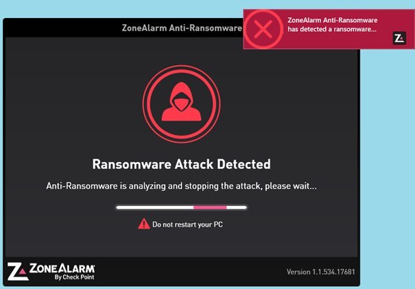 ZoneAlarm Anti-Ransomware مقابل مجموعات مكافحة الفيروسات