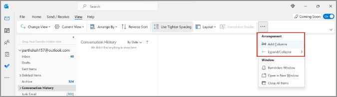 كيفية تغيير طريقة عرض Outlook على سطح المكتب والويب 10 تعديل ترتيب التوقعات