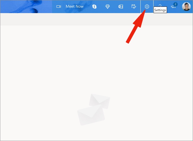 كيفية تغيير طريقة عرض Outlook على سطح المكتب والويب 2 افتح إعدادات Outlook