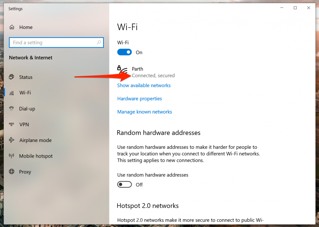 Kết nối Internet trên Windows