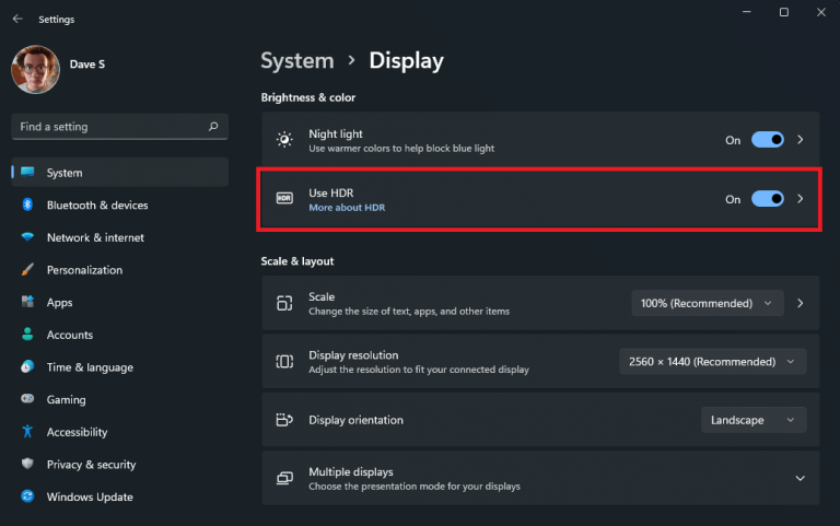 Wéi aktivéiert Auto HDR op Windows 11 fir déi bescht Gesiichtserfarung - onmsft. com - Dezember 16, 2021