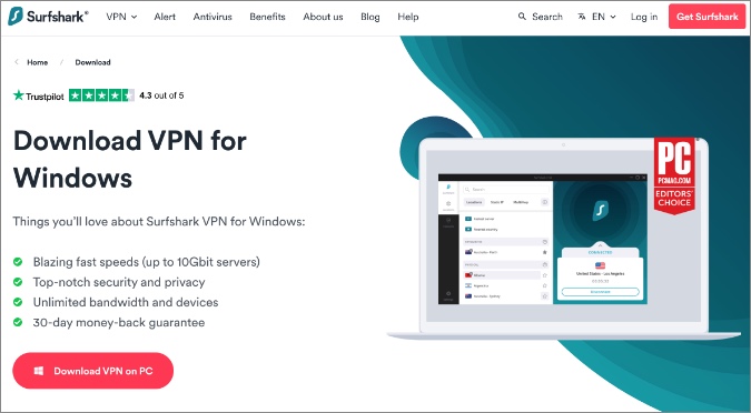 كيفية استخدام Surfshark VPN ولماذا تحتاج واحدًا على الويندوز 4 تحميل Surfshark للويندوز