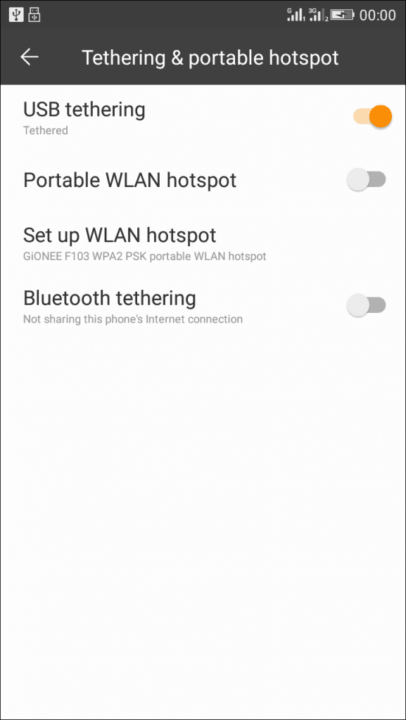 الإعدادات على android