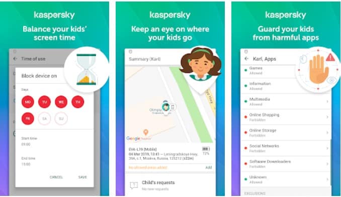 어린이를 위한 Kaspersky Safe