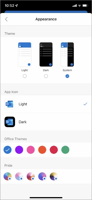 Ibdel it-tema tal-iOS tal-prospetti