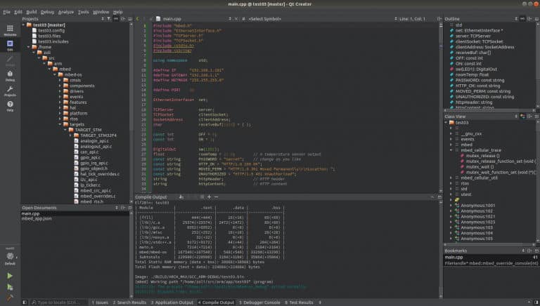تطبيق تطوير عبر الأنظمة الأساسية مع تكامل مع C ++ و QML و Javascript كيو تي الخالق