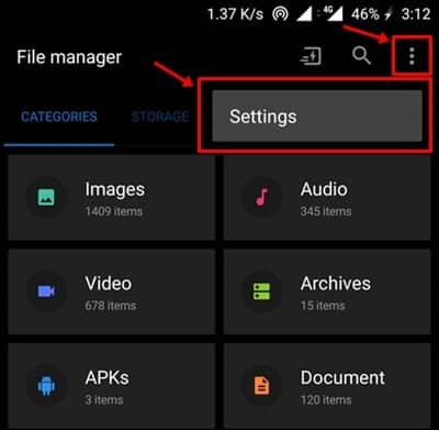 Paano magbukas ng mga nakatagong file sa android