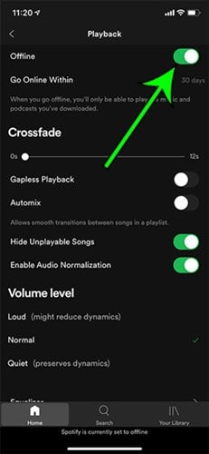 كيفية حفظ البيانات أثناء بث الموسيقى على Spotify 6