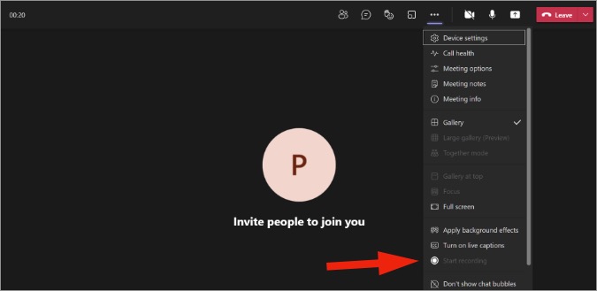 كيفية تسجيل وتحرير اجتماع Microsoft Teams 1