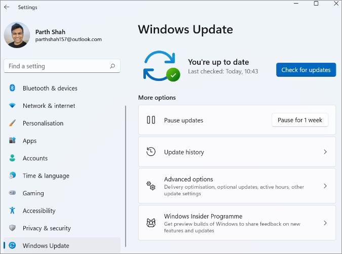 pag-update ng windows