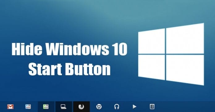 როგორ დამალოთ Windows 10 დაწყების ღილაკი 2022 წელს