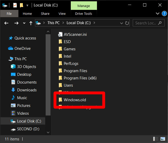 วิธีการกู้คืนไฟล์จากโฟลเดอร์ Windows.Old - Mekano Tech วิธีการกู้คืนไฟล์จากโฟลเดอร์ Windows.Old - Mekano Tech