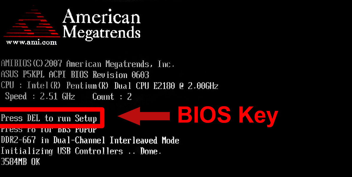 مفتاح BIOS